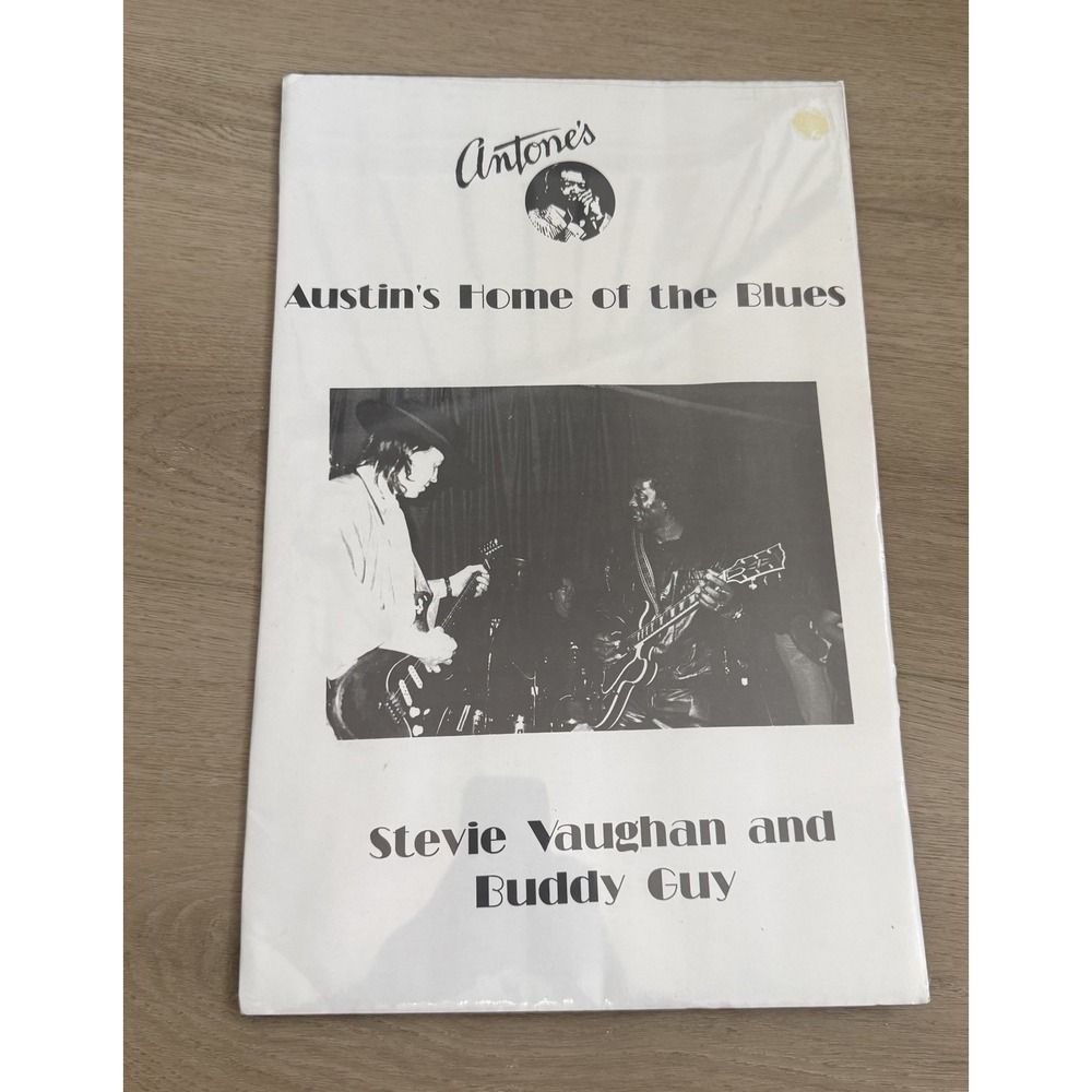 Stevie Ray Vaughan / Buddy Guy Vintage Antone's Playbill Poster 11"x17" Sealed